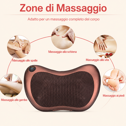 Massagy™ – Cuscino Massaggiante per Collo e Schiena